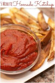 5 minute homemade ketchup served from