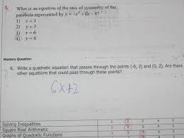 Quadratics Quiz Math Mistakes