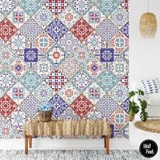 Moroccan Tiles Geometric Wallpaper