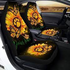 Personalized Sunflower Car Seat Covers