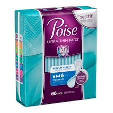 Poise Ultra Thin Incontinence Pads Moderate Absorbency