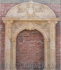 column design stone door frame from