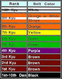 Karate Belt Color Chart Www Bedowntowndaytona Com