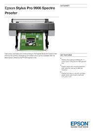 You are providing your consent to epson america, inc., doing business as epson, so that we may send you promotional emails. Epsonstylus Pro 9900 Spectro Proofer Manualzz