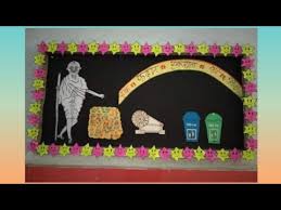 Display Board Ideas For School On Gandhi Jayanti Display