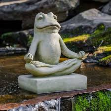 Mini Zen Frog Statue Statue De Jardin