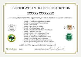 holistic nutrition consultant