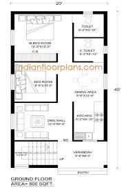 20 X 40 House Plan 20x40 House Plans