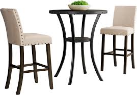 Matching dining chairs available separate. Greyleigh Haysi 3 Piece Bar Height Dining Set Reviews Wayfair