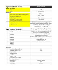 40 useful spec sheet templates