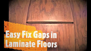 how to fix gaps in laminate floors