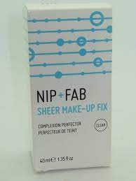 nip fab sheer make up fix review