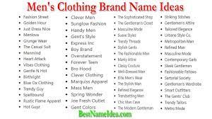 pregled clothing brand name ideas