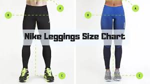 nike leggings size chart how to