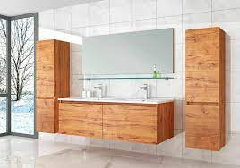 21 posts related to bathroom wall cabinets oak. David Double Washbasin Ceramic Bathroom Furniture Set 120 Cm Oak Bathroom Furniture Set 5 Piece Amazon De Kuche Haushalt