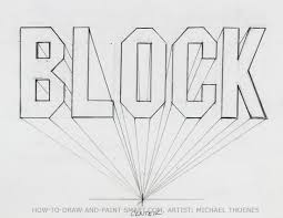 draw 3d block letters