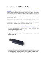 When free unlocking solutions are . How To Unlock 3g Usb Modem For Free By Janna Zeng Issuu