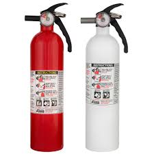 This pale, yellow powder can put out all three classes of fire: Kidde 1 A 10 B C Recreation And 10 Bc Kitchen Fire Extinguisher 2 Pack 21029311 The Home Depot