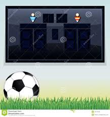 Vector Soccer Scoreboard Vector Template Vector Illustration
