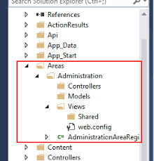 asp net mvc areas extend your