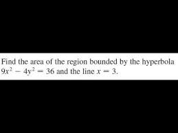 Find The Area Of The Region Bounded By