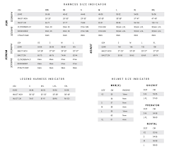 harness size charts kitesurfing the