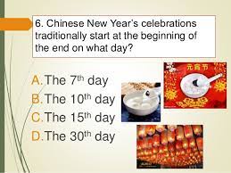 What country's holiday is called tet? Chinese New Year Quiz