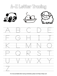 printable alphabet letter tracing