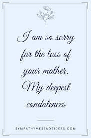 words of sympathy for loss of mother