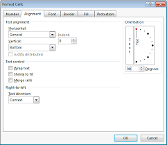 Ms Excel 2013 Rotate Text In A Cell