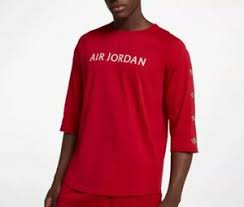 Details About Air Jordan Nike Jumpman Wings 3 4 Sleeve Gym Red Adult Mens T Shirt Aa1911 687