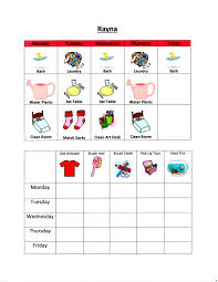 3 Year Old Weekly To Do List And Chore Chart Toddler