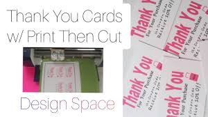 making thank you cards using print then