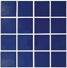 Mosaic Plain Blue Series 2 X 2 Square