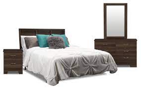 Lancaster 4 piece bedroom set in cream or grey wardrobe drawers n bedside tables. Aida 4 Piece Queen Bedroom Set The Brick