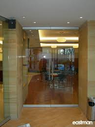 frameless glass entrance doors modern