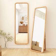 nordic pine wood full length mirror