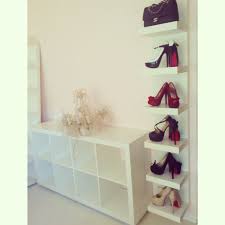 Shoe Wall Ikea Lack Shelf Chambre