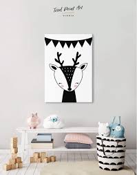 Deer Nursery Animal Canvas Wall Art