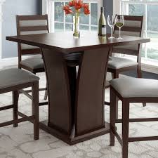 A beautiful home deserves a beautiful dining table where family and friends can get together. Corliving Bistro 36 Inch Counter Height Cappuccino Dining Table With Curved Base The Home Depot Canada