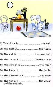Prepositions Of Place Exercises With Pictures Articles