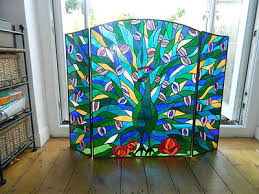 Stained Glass Fire Screen Or Large