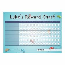 Everyday Reward Chart With Stickers Blue