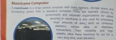 explain mainframe computers