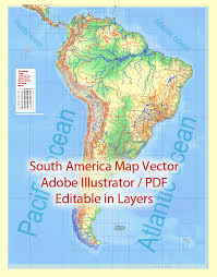 south america pdf vector mercator prj