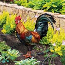 Rooster Statues Garden Ornaments