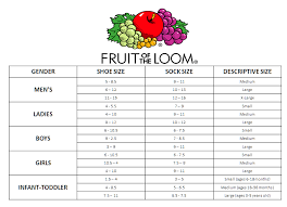 Fit For Me By Fruit Of The Loom Size Chart Fitness And Workout