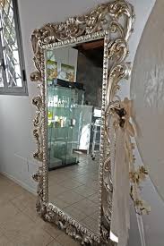 rectangular mirror with gold leaf
