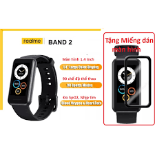 Vòng đeo tay thông minh Realme Band 2 (Bản quốc tế).Có Tiếng Việt. Đo SpO2.  Pin 12 ngày - Đồng hồ thông minh