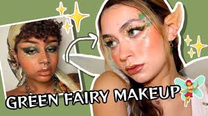 green fairy elf makeup for halloween